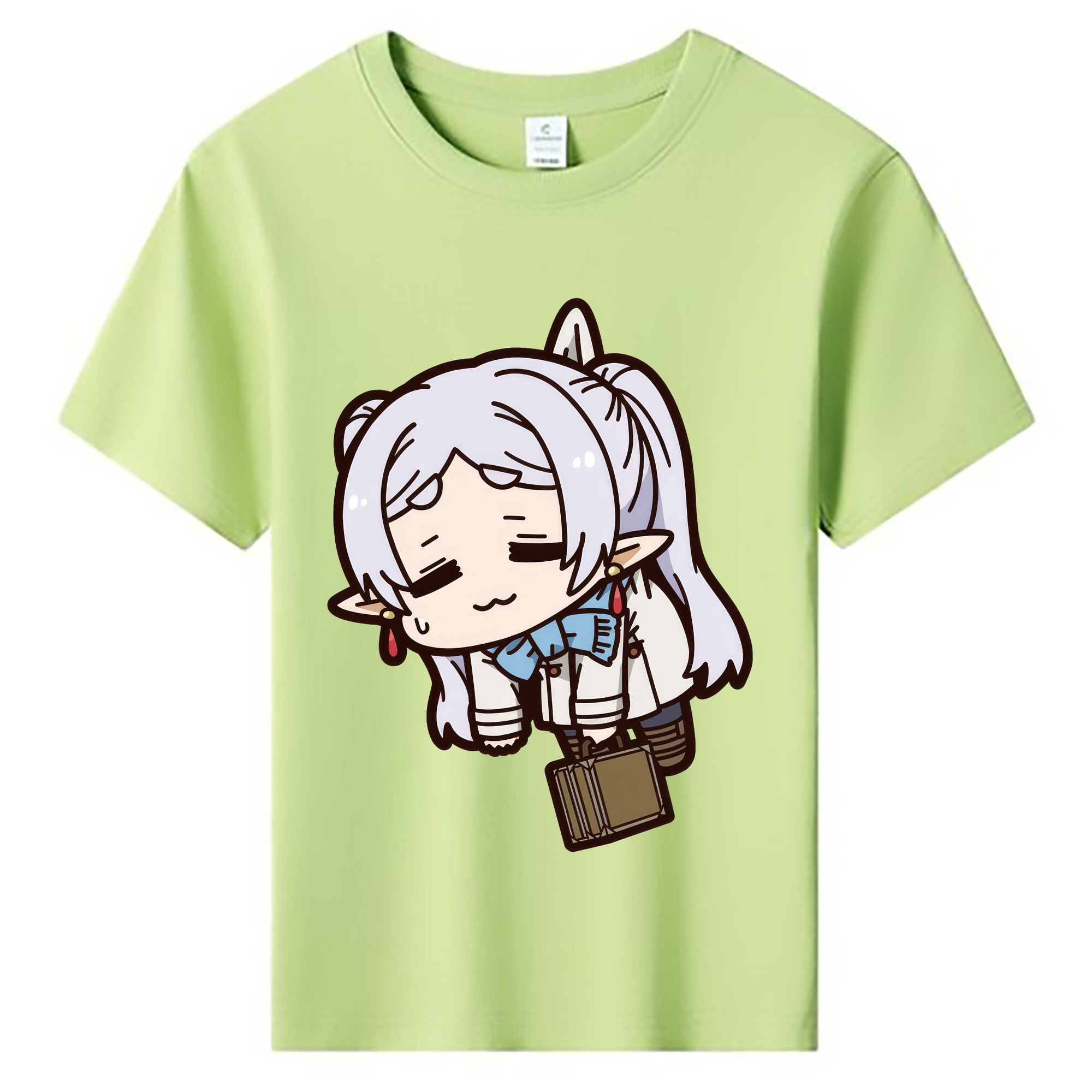 （画像用） 葬送のフリーレン Frieren 綿100％キッズTシャツ（フロントプリント）